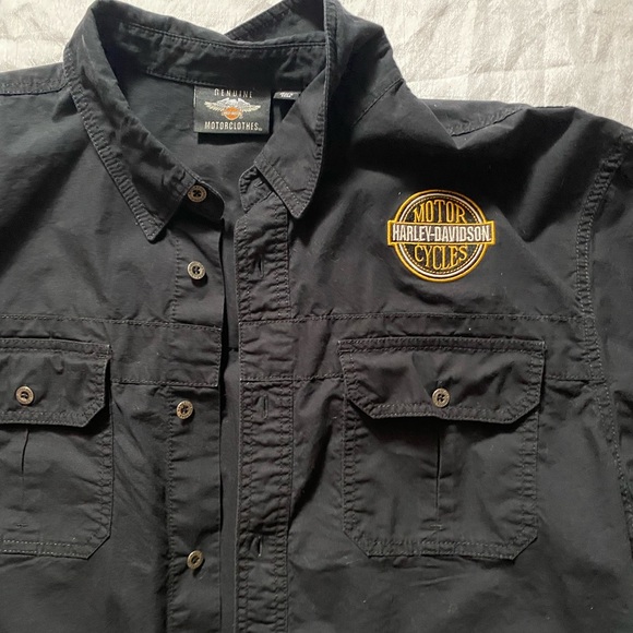Harley Davidson Mens 2 XL button down short sleeve shirt- SOLD 4/15/2022 - Picture 3 of 7